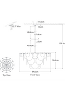 Lustre à Plaques de Verre | Andrew Martin Loire | Andrew Martin Loire | OROA.fr
