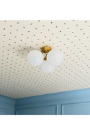 Plafonnier à Trois Globes en Verre | Andrew Martin Cristol | OROA.fr