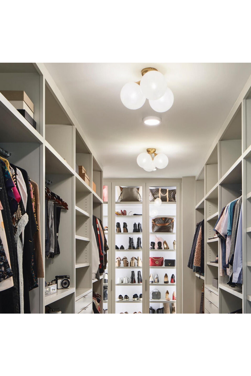 Plafonnier à Trois Globes en Verre | Andrew Martin Cristol | OROA.fr