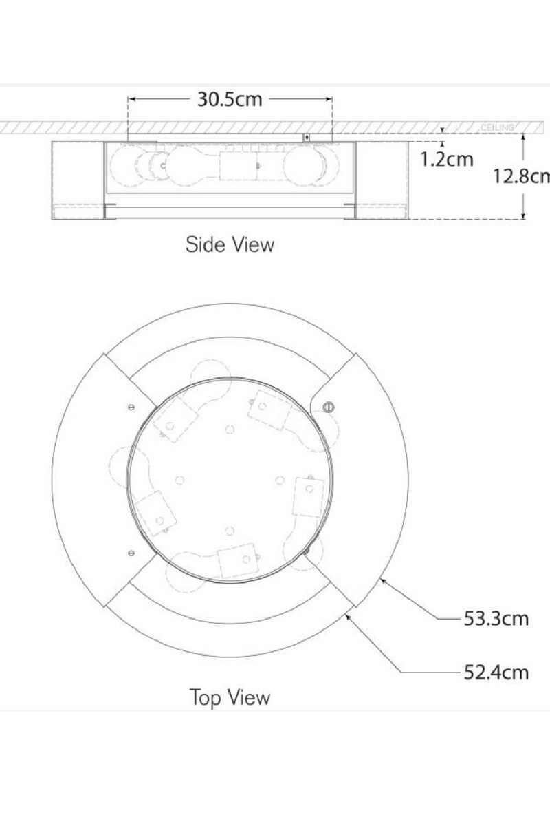Plafonnier Rond en Albâtre | Andrew Martin Melange | OROA.fr