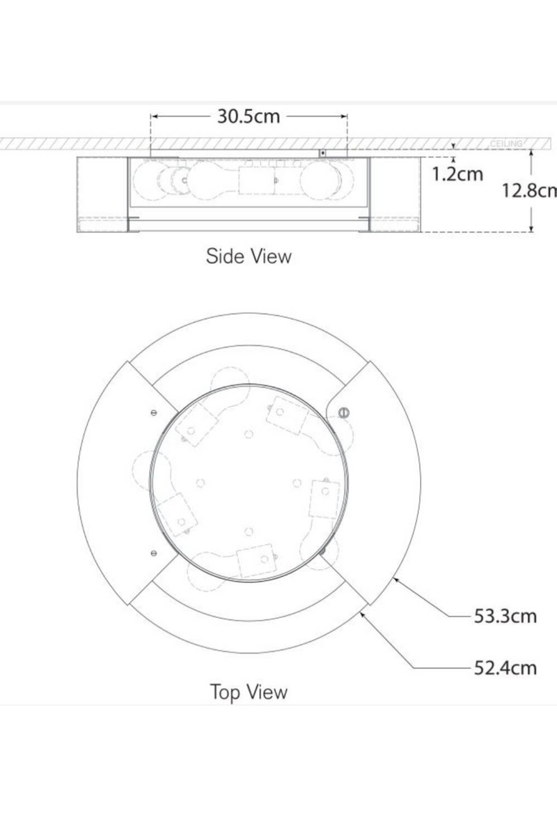 Plafonnier Rond en Albâtre | Andrew Martin Melange | OROA.fr