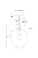 Suspension en Forme de Gland | Andrew Martin Katie | OROA.fr