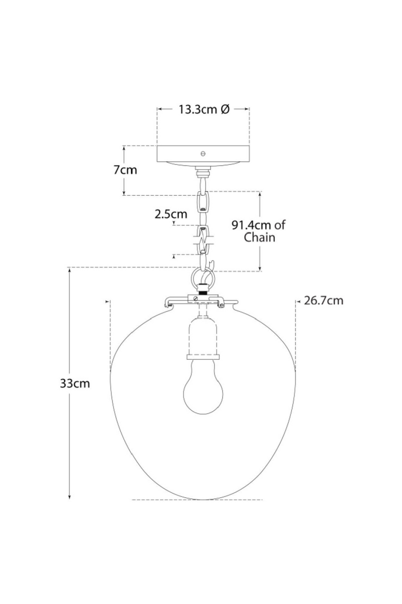Suspension en Forme de Gland | Andrew Martin Katie | OROA.fr