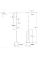 Suspension à Disque en Albâtre Sculpté | Andrew Martin Melange | OROA.fr