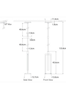 Suspension à Disque en Albâtre Sculpté | Andrew Martin Melange | OROA.fr