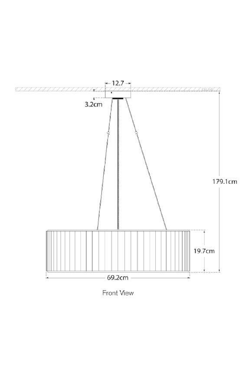 Suspension à Abat-jour Plissé | Andrew Martin Palati | OROA.fr