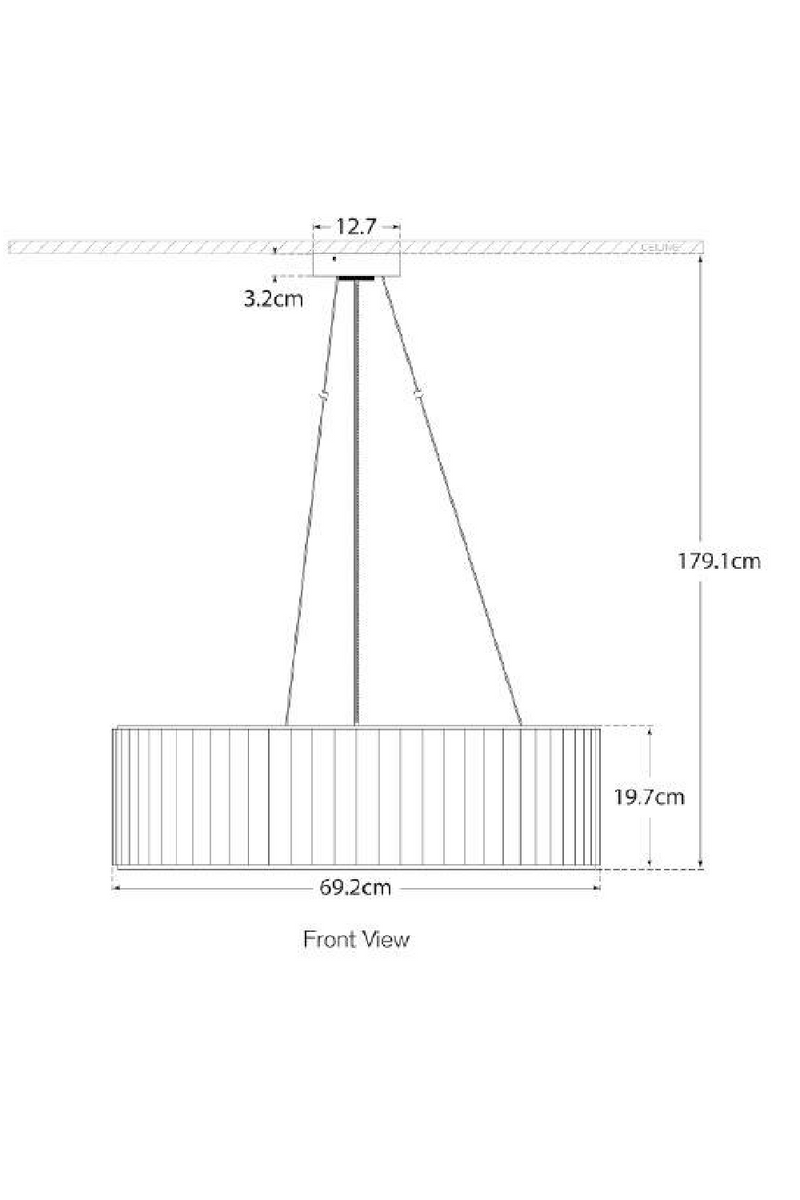 Suspension à Abat-jour Plissé | Andrew Martin Palati | OROA.fr