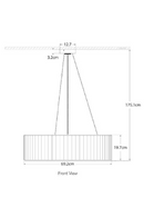 Suspension à Abat-jour Plissé | Andrew Martin Palati | OROA.fr
