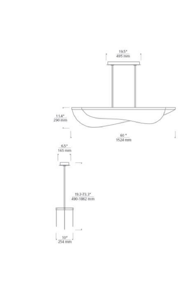 Suspension à Panneaux Superposés | Andrew Martin Nyra | OROA.fr