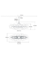 Lustre à Sphères en Verre à Motif Tourbillonnant | Andrew Martin Talia | OROA.fr
