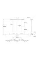 Suspension Linéaire Courbée | Andrew Martin Avant | OROA.fr