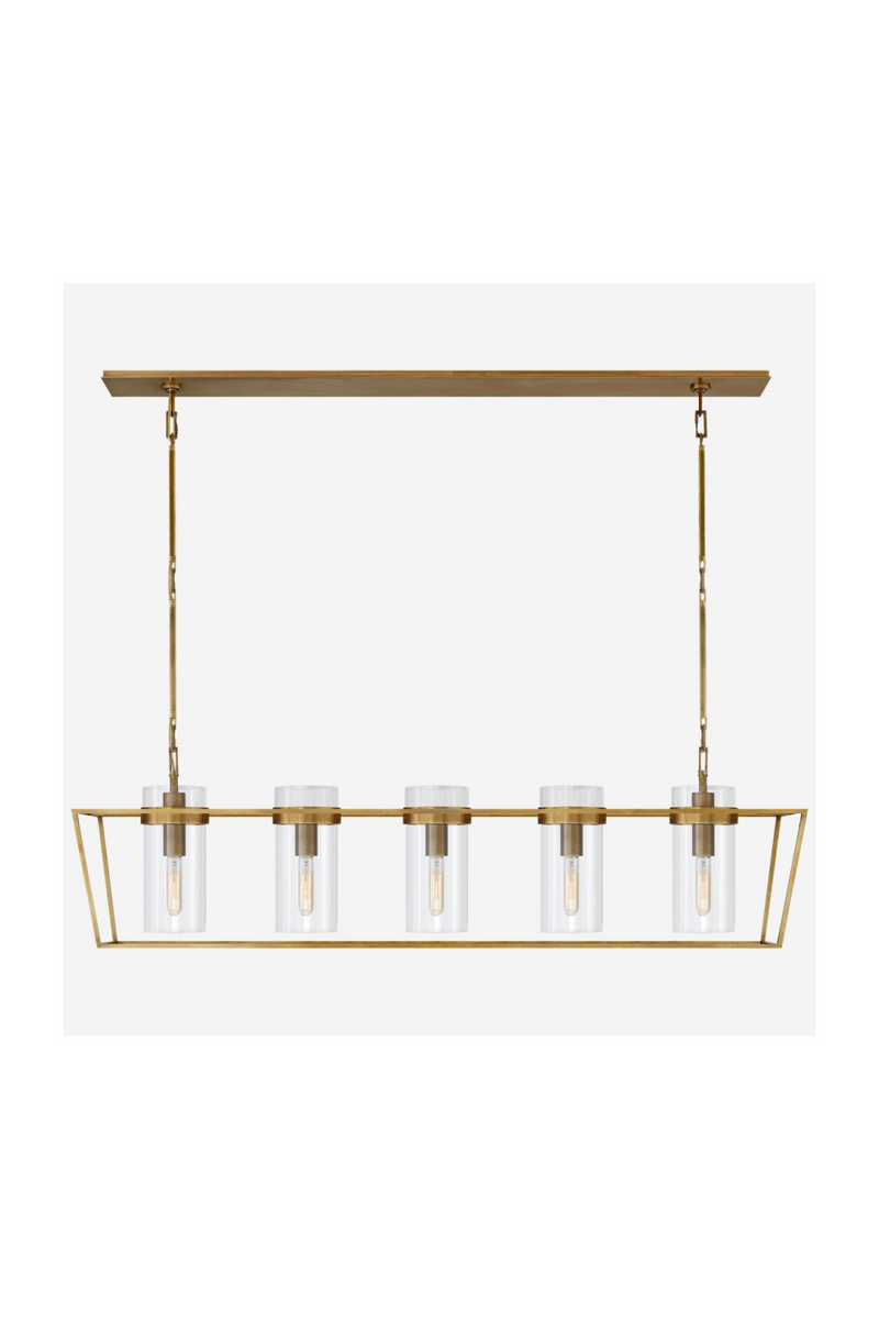 Suspension Linéaire à 5 Lumières | Andrew Martin Presidio | OROA.fr