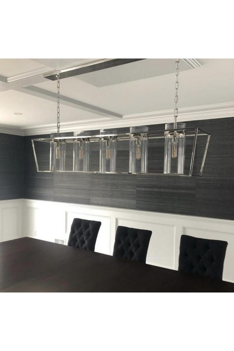 Suspension Linéaire à 5 Lumières | Andrew Martin Presidio | OROA.fr