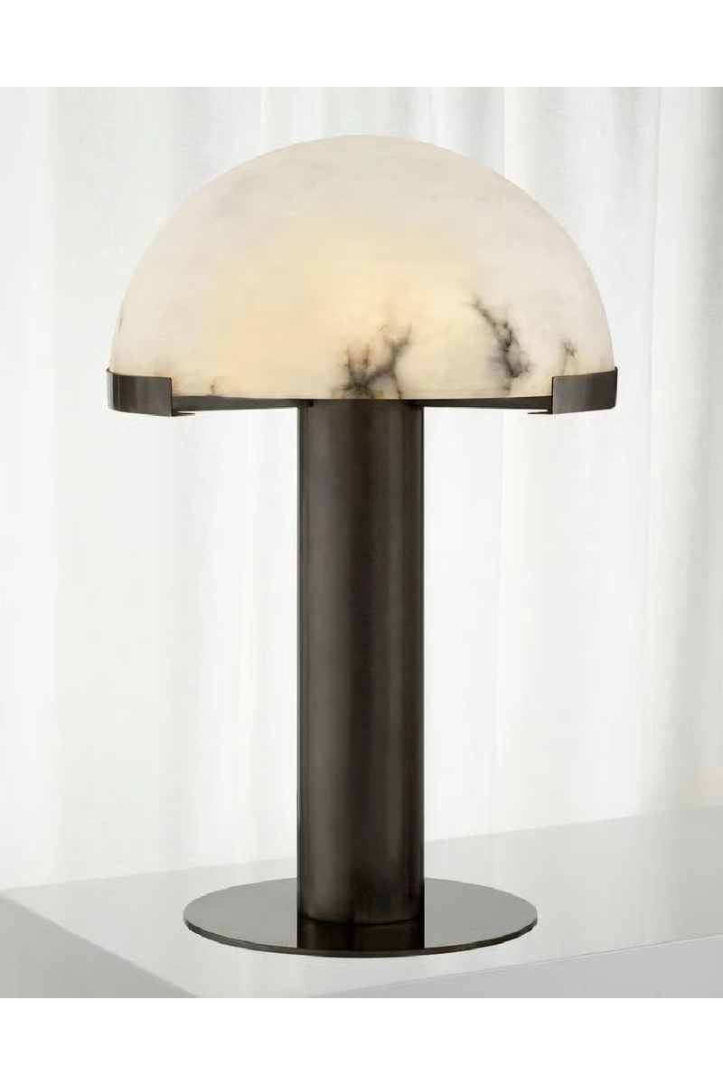 Lampe de Table à Dôme en Albâtre | Andrew Martin Melange | OROA.fr