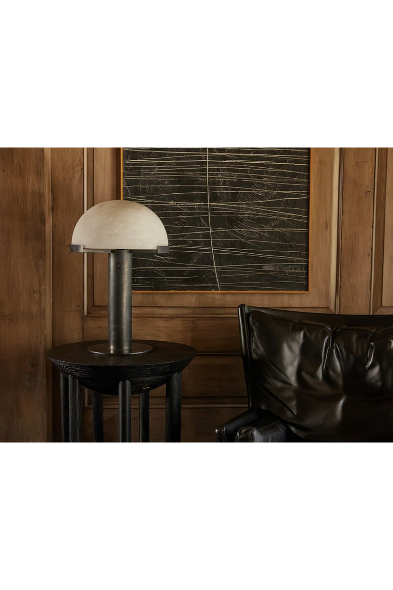 Lampe de Table à Dôme en Albâtre | Andrew Martin Melange | OROA.fr