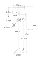 Lampadaire à Détails Floraux | Andrew Martin Alberto | OROA.fr