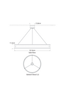Lustre à Anneaux Métalliques | Andrew Martin Connery | OROA.fr