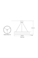 Lustre à Anneaux Métalliques | Andrew Martin Connery | OROA.fr