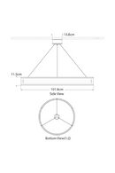 Lustre à Anneaux Métalliques | Andrew Martin Connery | OROA.fr