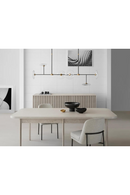 Lustre Linéaire A Disques En Verre | Andrew Martin Calvino | OROA.fr