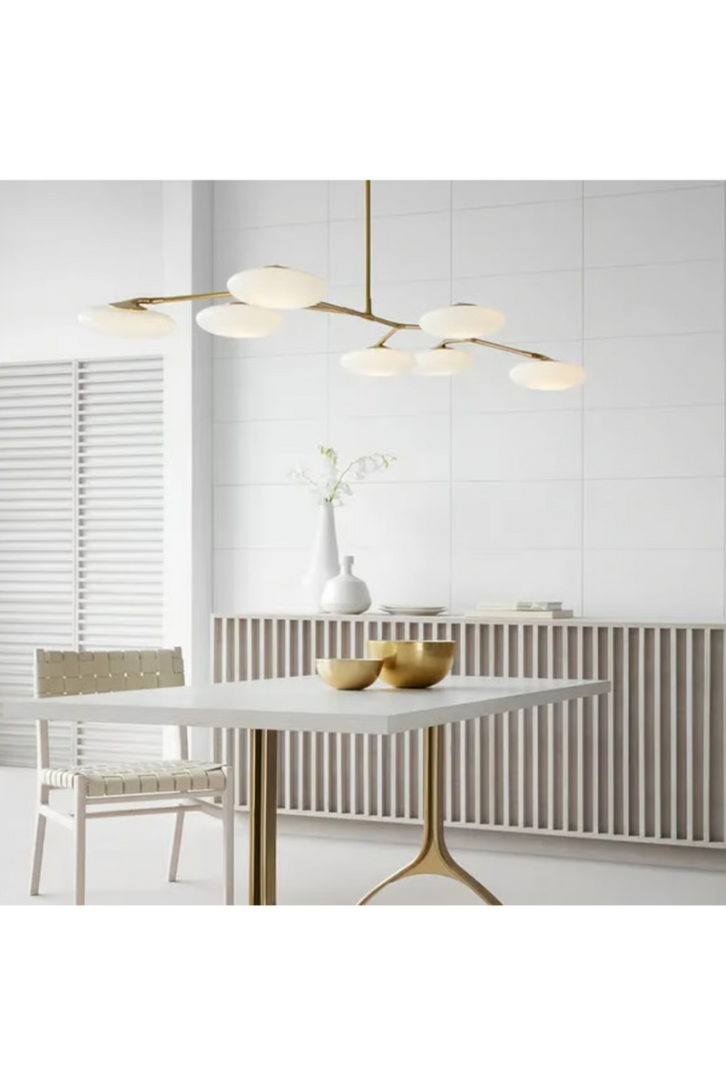 Lustre à Pétales de Verre Rotatifs | Andrew Martin Brindille