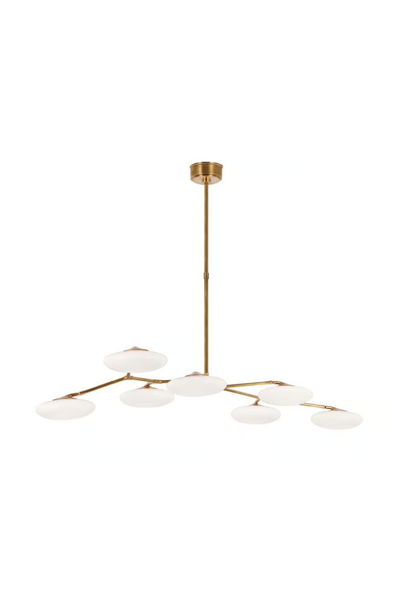 Lustre à Pétales de Verre Rotatifs | Andrew Martin Brindille