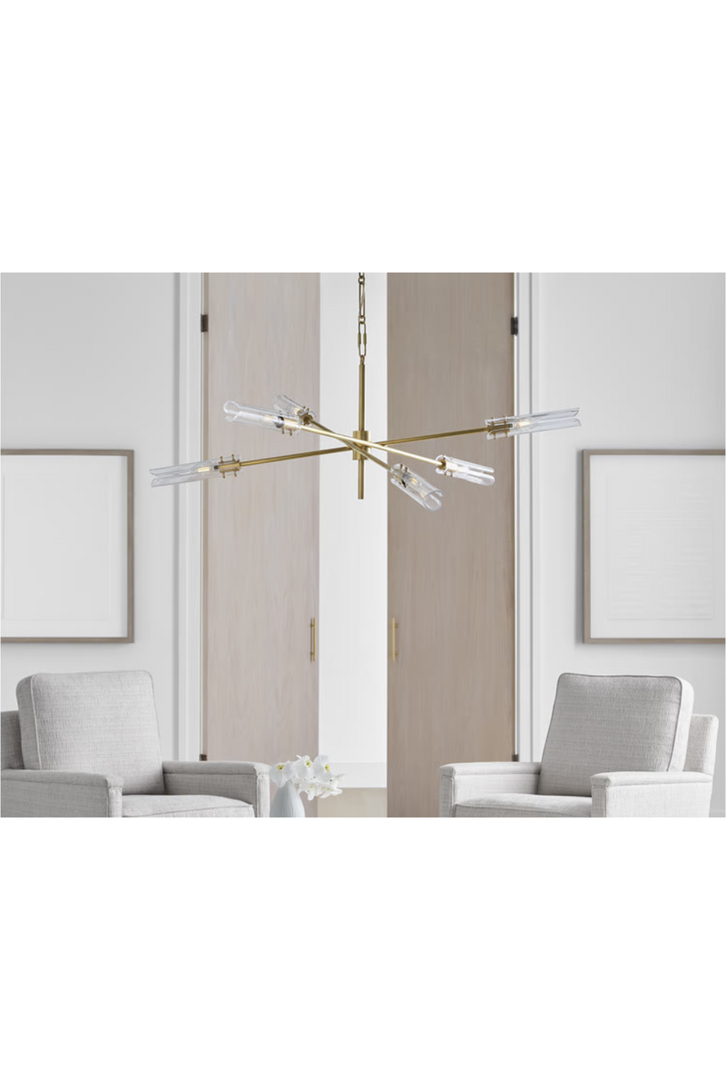 Lustre Radial à Abat-jour en Verre | Andrew Martin Casoria | OROA.fr