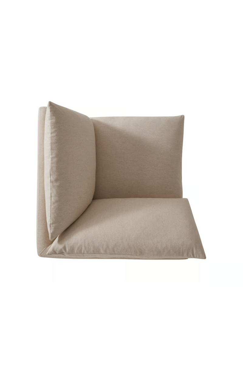 Sofa d’Angle en Lin Creme  | Andrew Martin Clinton | OROA.fr