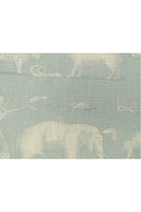 Cool Blue Velvet Square Cushion | Andrew Martin Kingdom Powder