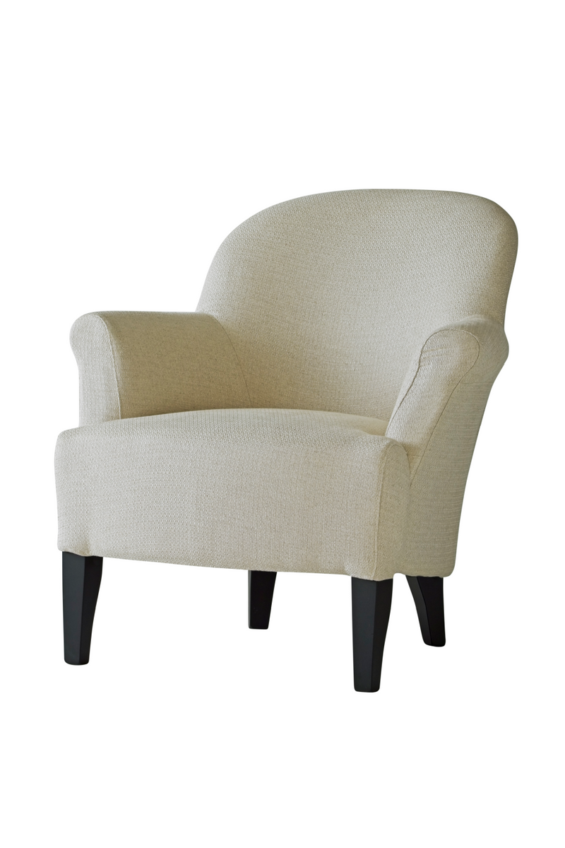 Fauteuil d'appoint en tissu blanc écru | Andrew Martin Victoria | Meubleluxe.fr