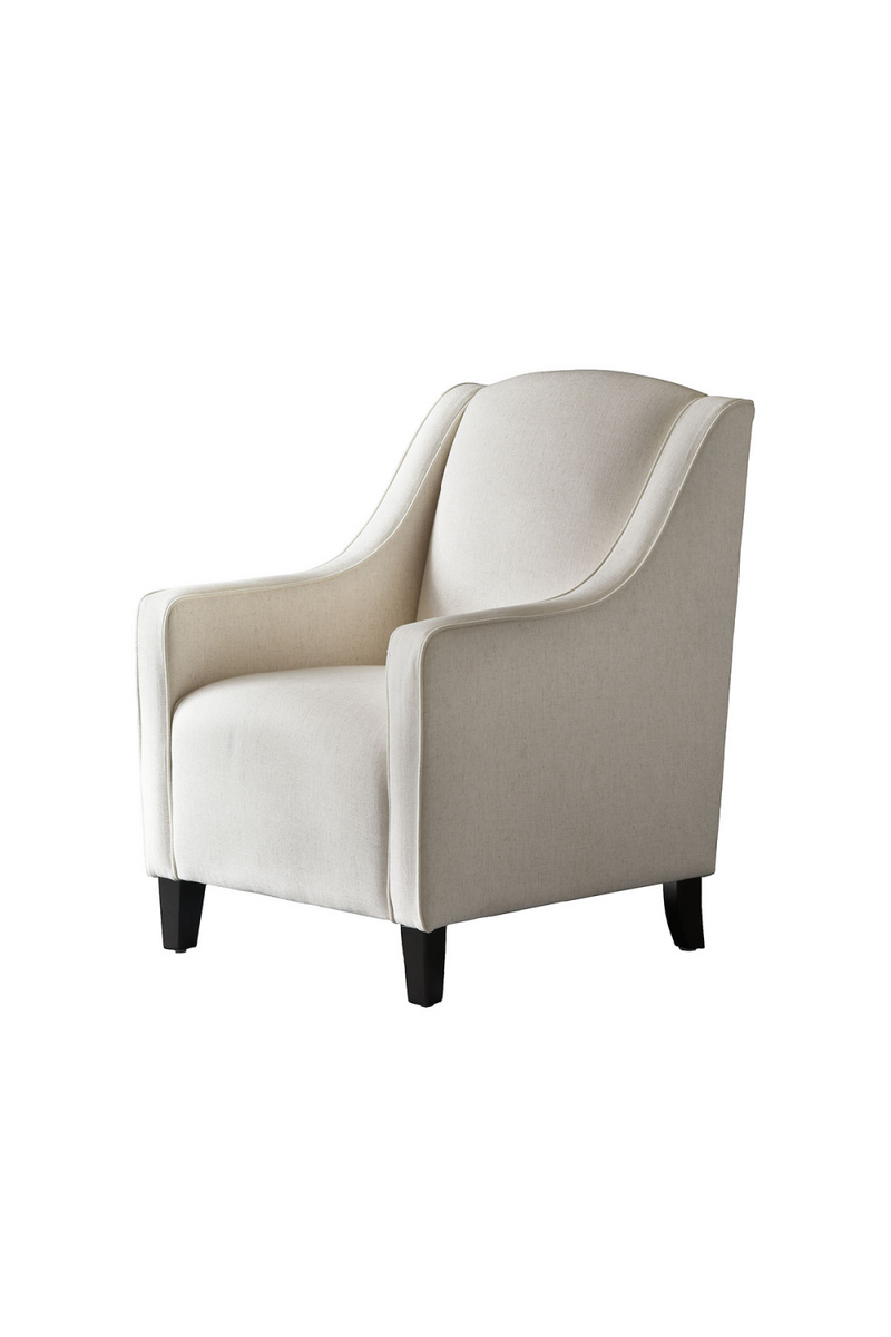 Fauteuil en tissu crème | Andrew Martin Finbar | Meubleluxe.fr