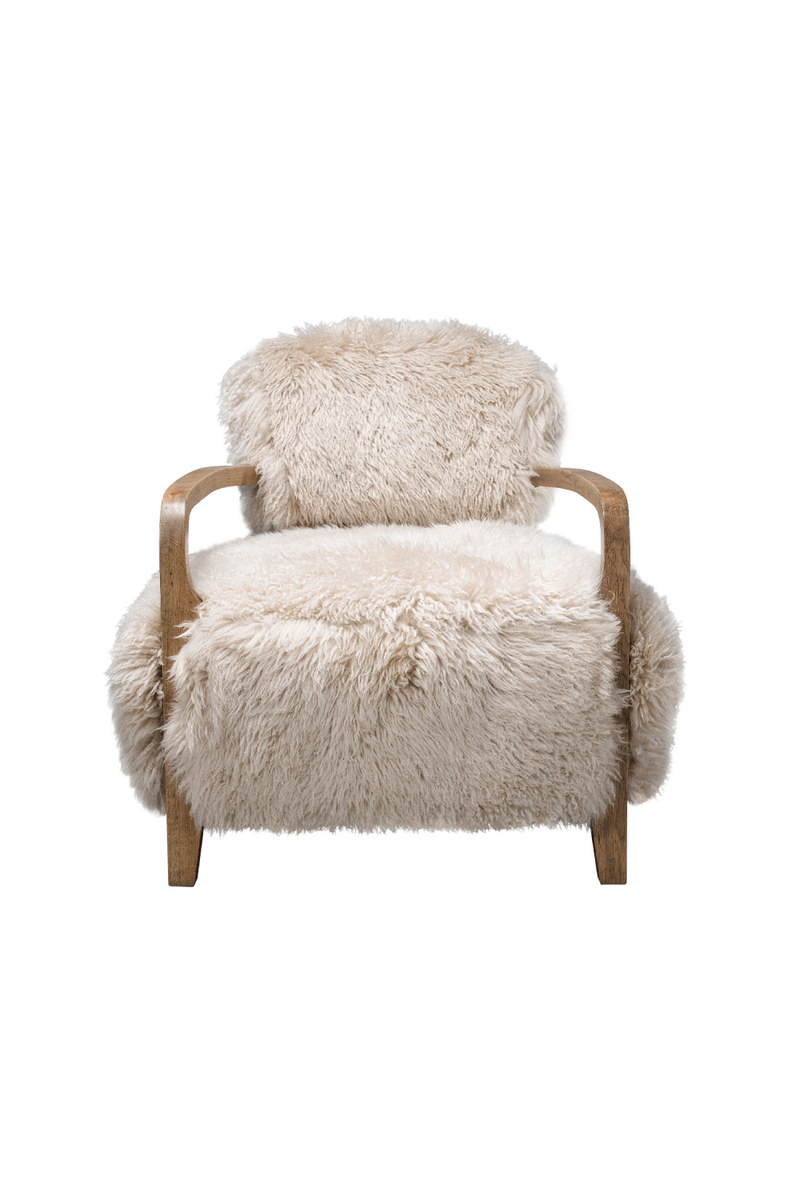 Fauteuil en véritable peau de mouton | Andrew Martin Cabana