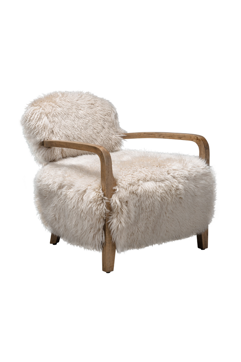 Fauteuil en véritable peau de mouton | Andrew Martin Cabana