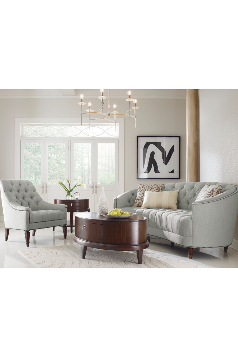 Fauteuil Lounge Capitonné | Élégance Classique Caracole | OROA.fr