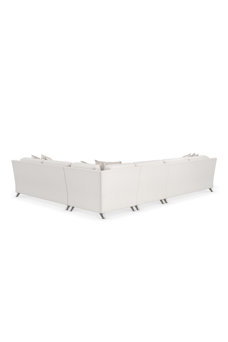 Canapé d’Angle Moderne Crème | Caracole Victoria | OROA.fr