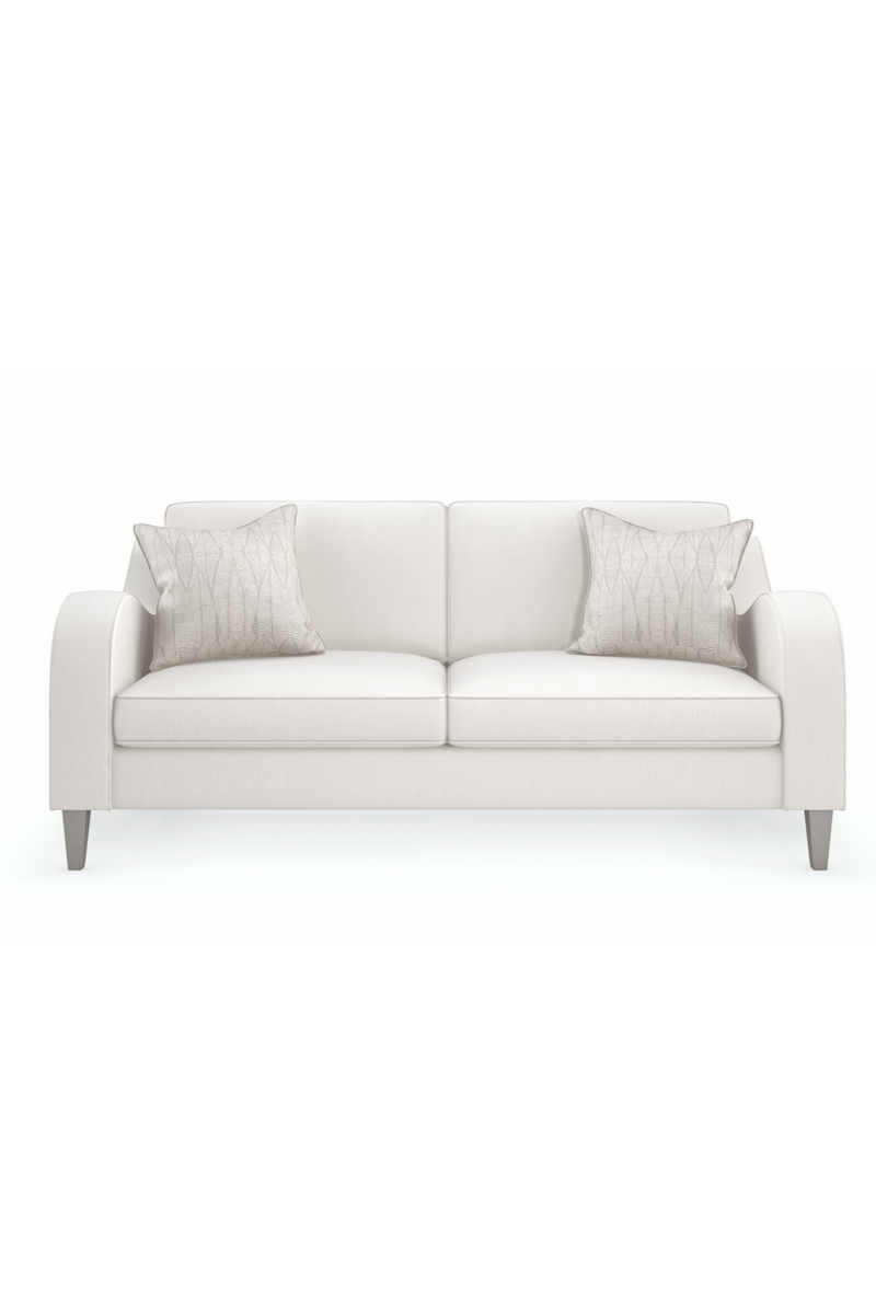 Canapé classique moderne blanc | Caracole Victoria | OROA.fr