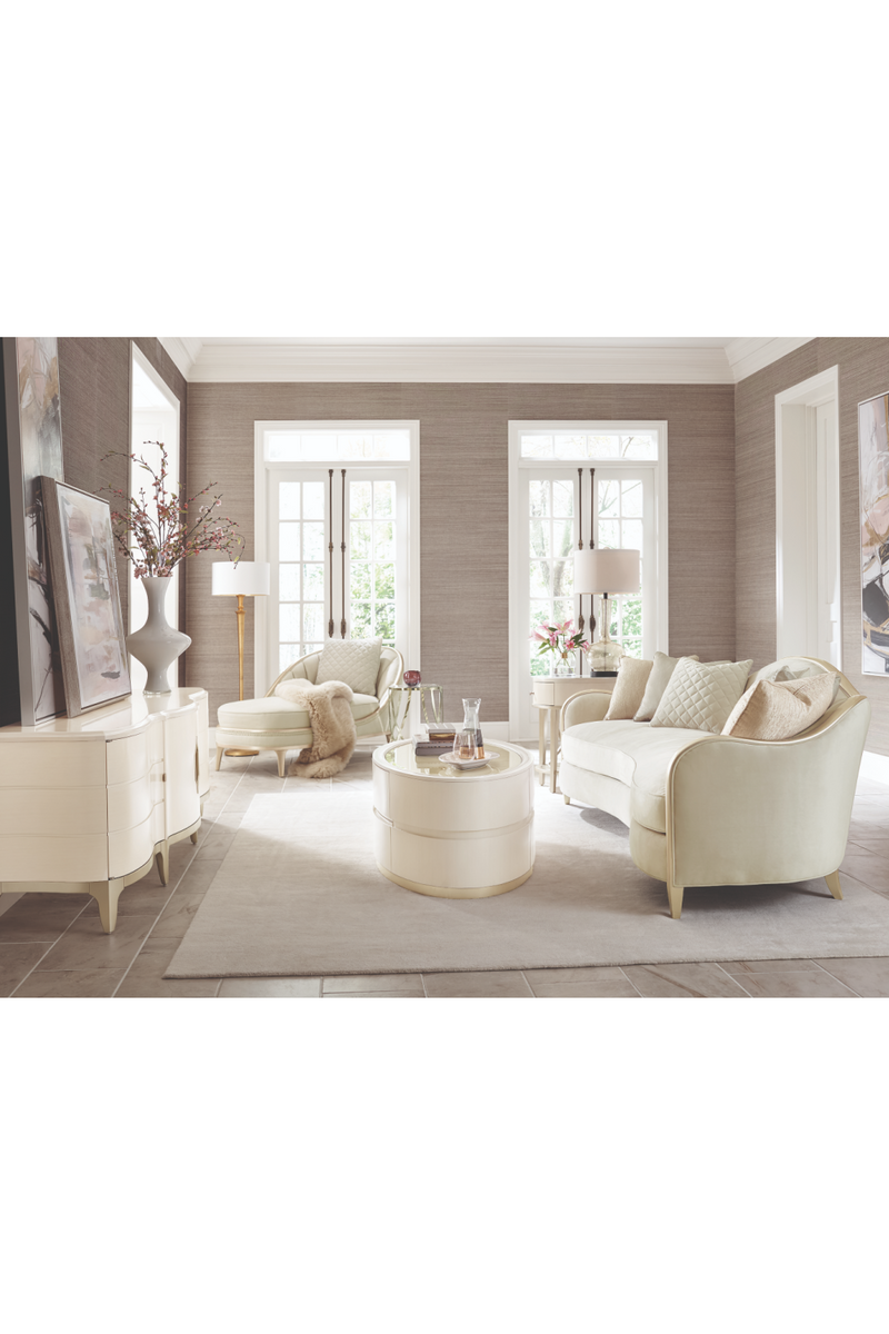 Canapé Classique Moderne Beige | Caracole Adela | Oroa.fr