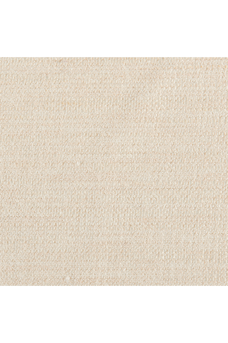 Fauteuil de salon en bouclé crème | Caracole Adela | OROA.fr