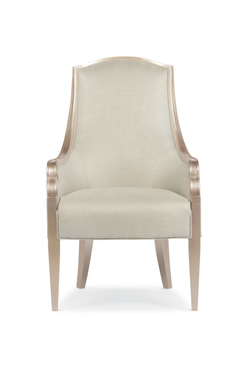 Fauteuil en bouclé crème | Caracole Adela | Oroa.fr