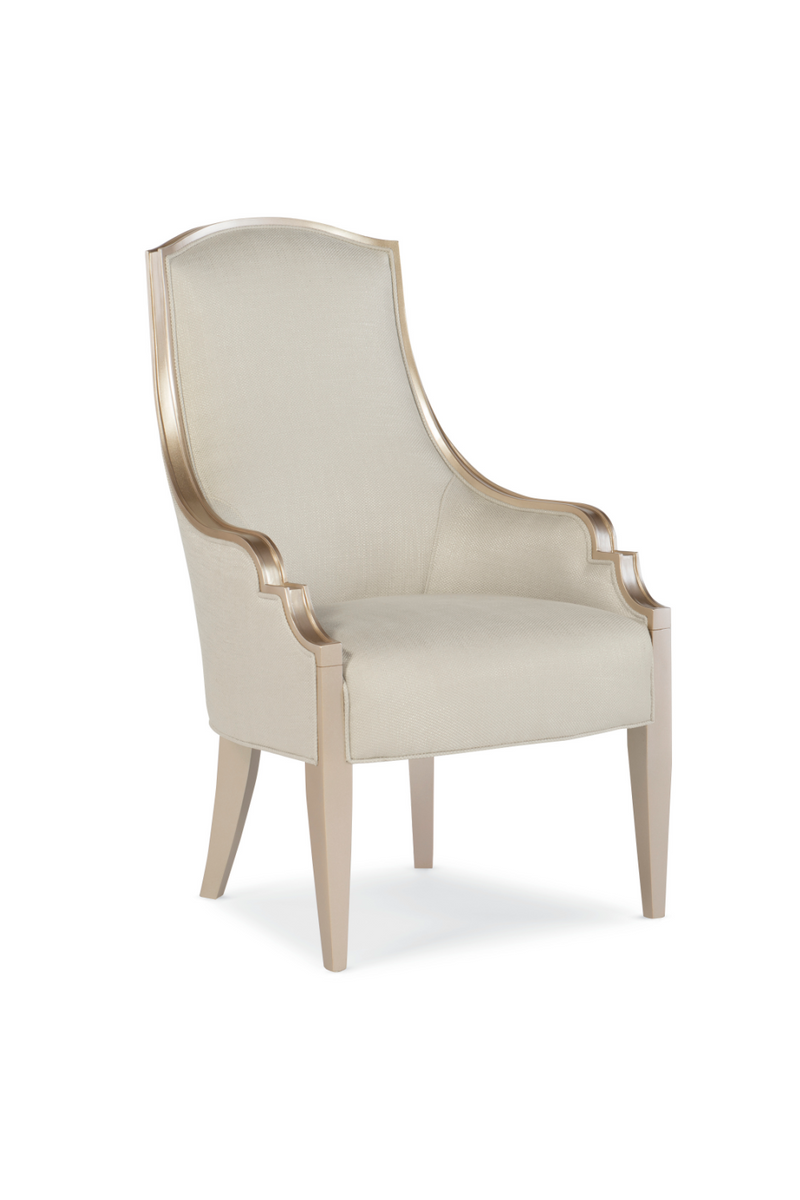 Fauteuil en bouclé crème | Caracole Adela | Oroa.fr