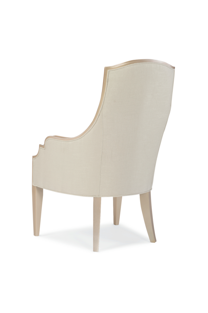 Fauteuil en bouclé crème | Caracole Adela | Oroa.fr