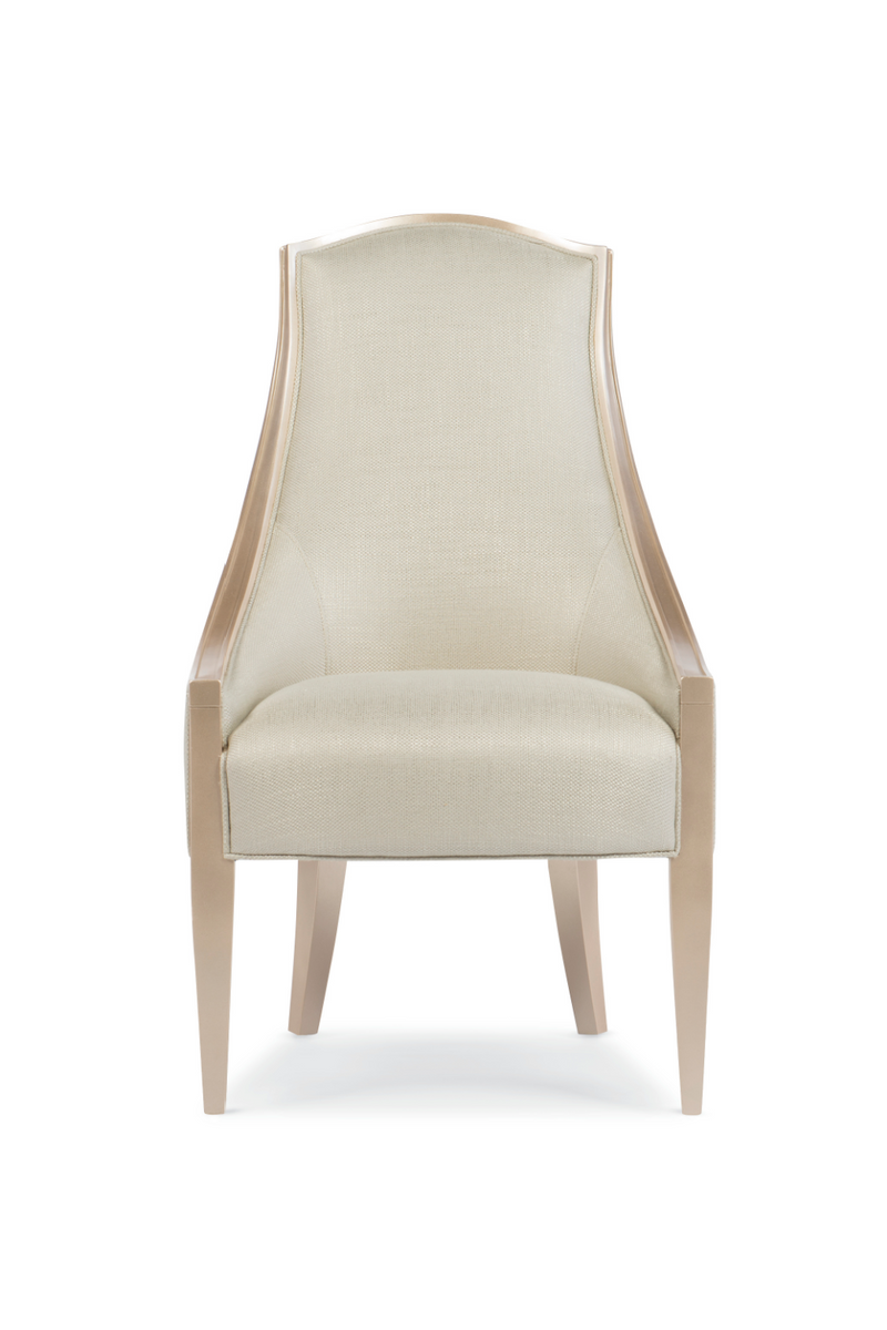 Chaise d’appoint en bouclé crème | Caracole Adela