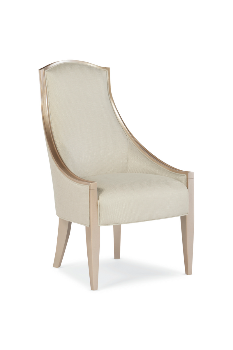 Chaise d’appoint en bouclé crème | Caracole Adela