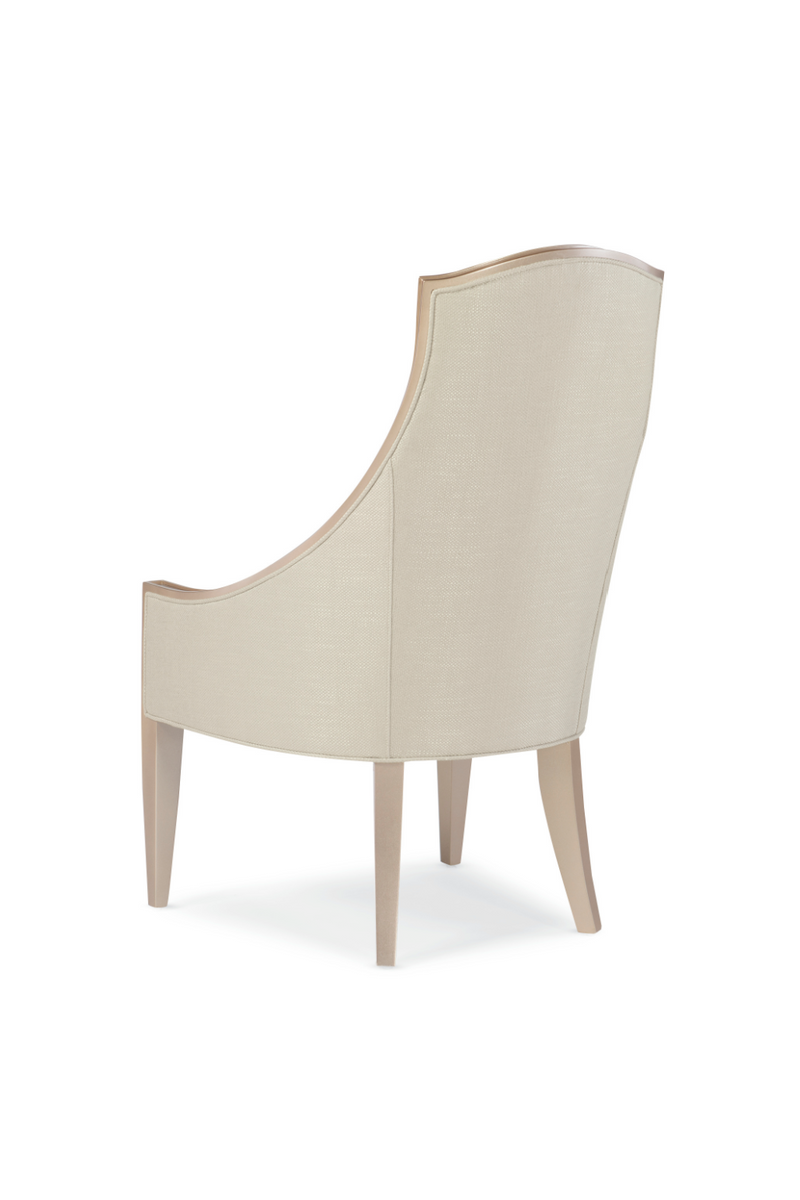 Chaise d’appoint en bouclé crème | Caracole Adela