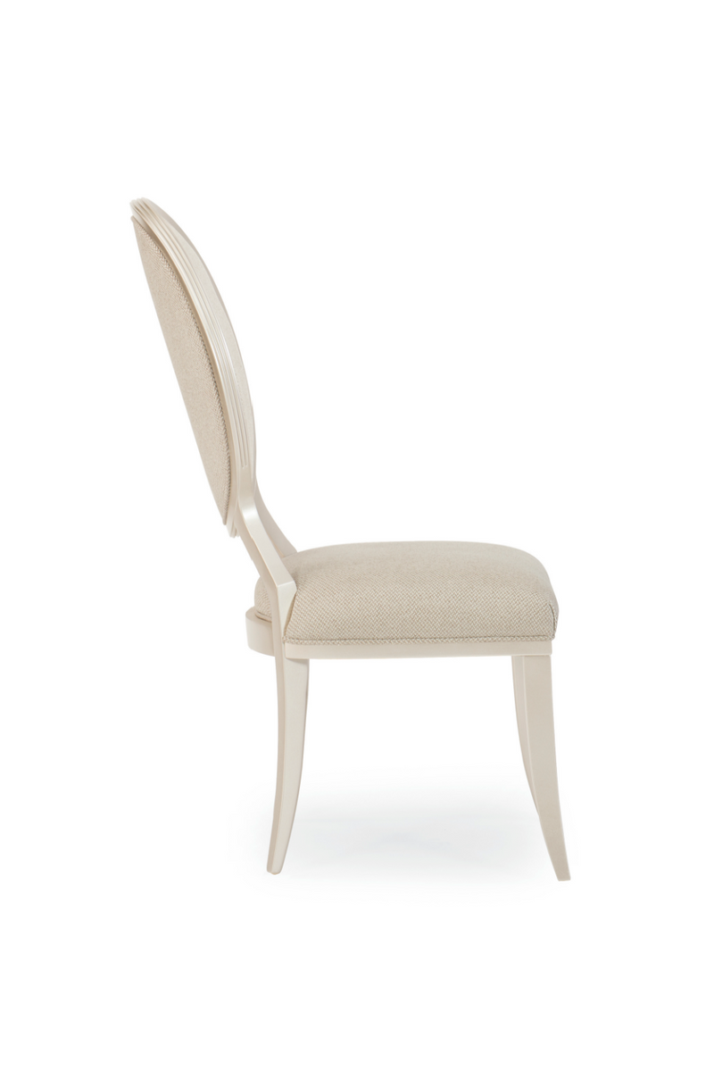 Chaise d’Appoint en Tweed Neutre (2) | Caracole Avondale | OROA.fr