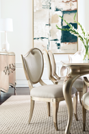 Table de salle à manger extensible sérigraphié en bois | Caracole Fontainebleau | Meubleluxe.fr