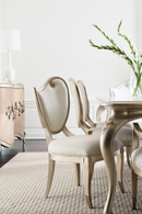 Table de salle à manger extensible sérigraphié en bois | Caracole Fontainebleau | Meubleluxe.fr