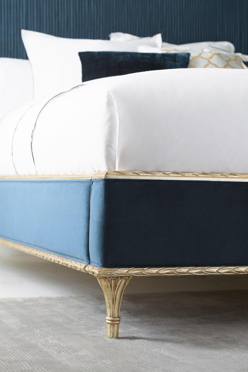 Lit Plateforme Moderne Bleu | Caracole Fontainebleau | Oroa.fr