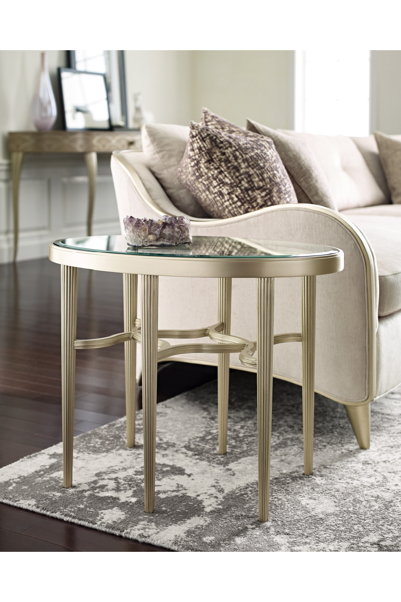 Canapé Modulaire en Chenille Blanche | Caracole Lillian | OROA.fr