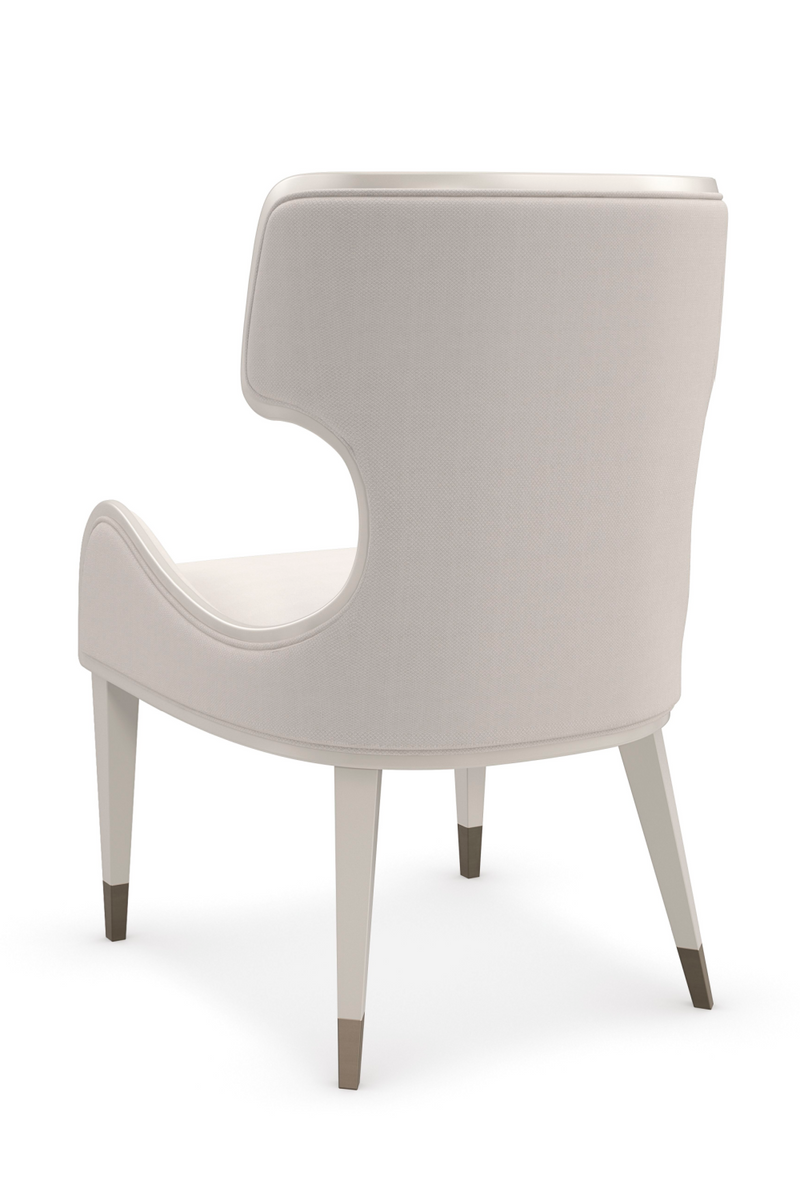 Fauteuil moderne blanc sculptural | Caracole Valentina | Oroa.fr